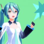 excited miku