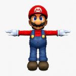 T-poseing Mario