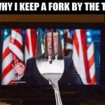 Why I keep a fork by the TV