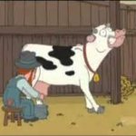 (Family Guy) Farmer Milking Cow