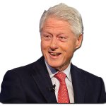 Bill Clinton bust with transparency
