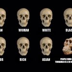 empty skulls of truth | PEOPLE WHO SAID TERRARIA IS A 2D MINECRAFT | image tagged in empty skulls of truth | made w/ Imgflip meme maker