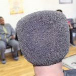 microphone haircut