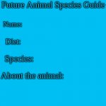 Future Animal Species Guide