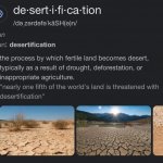 Desertification definition