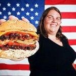 Patriotic hamburger