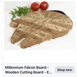 Millennium Falcon cutting board