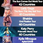Female artist world tours