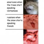 Snow speaking Finnish meme