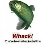 Whack! You've been whacked with a wet trout! (Animated) GIF Template