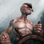 Badass Popeye | MORNIN' SHIPMATE | image tagged in badass popeye | made w/ Imgflip meme maker