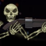skeletron with gun