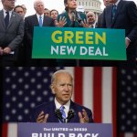 Bad faith conservative attacks on the Green New Deal BBB meme