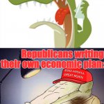 Republican crocodile tears over the economy meme