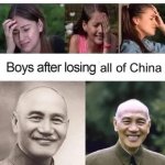 Boys after losing all of China