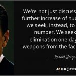 Ronald Reagan on nuclear weapons meme