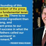 Ronald Reagan on press freedom