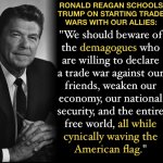 Ronald Reagan on trade wars