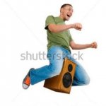 Man On Speaker