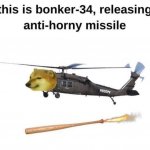 This is bonker-34 releasing anti-horny missile