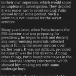 Alexander Litvinenko's article about vlad putin's pedophilia