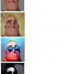 Mr. Incredible Canny, then suddenly uncanny template
