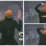 pumpkin dance 3 frames meme