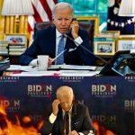 Biden on a call feels the heat