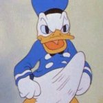 Horny Donald Duck | WHEN YOU ARE ON THE BUS AND A GIRL SAYS HI | image tagged in horny donald duck | made w/ Imgflip meme maker