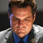 Matt Gaetz, looking at something on his laptop, but what? meme