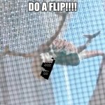 Chameleon daredevil | DO A FLIP!!!! | image tagged in chameleon daredevil | made w/ Imgflip meme maker