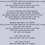 Hell is for Children lyrics