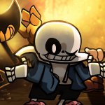 Bendy, Sans, and Cuphead