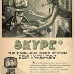 Vintage Skype ad meme