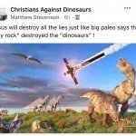 Christians against Dinosaurs