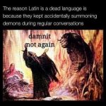 Latin dead language