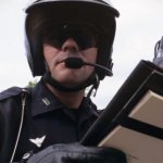 Cop giving ticket