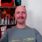 Bald man clapping GIF Template