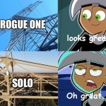 Danny Phantom The Critic | ROGUE ONE; SOLO | image tagged in danny phantom,critics,star wars,han solo,rogue one | made w/ Imgflip meme maker
