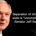 Jeff Sessions Separation of Church and State