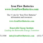 Iron Flow Batteries