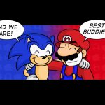 Mario and Sonic in AMG Universe