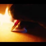 writing in fire GIF Template