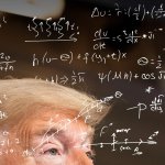 Donald Trump calculating