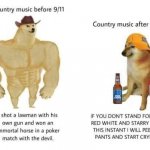 Country music before and after 9/11