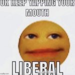 ok keep yapping your mouth LIBERAL