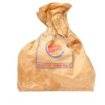 Burger King Bag Transparent, Crinkled Top