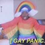 Rainbow Gay Panic template