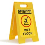 Obligatory wet floor sign