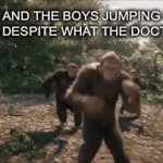 The doctor can’t stop us | ME AND THE BOYS JUMPING ON THE BED DESPITE WHAT THE DOCTOR SAID | image tagged in gifs,funny,monkeys | made w/ Imgflip video-to-gif maker